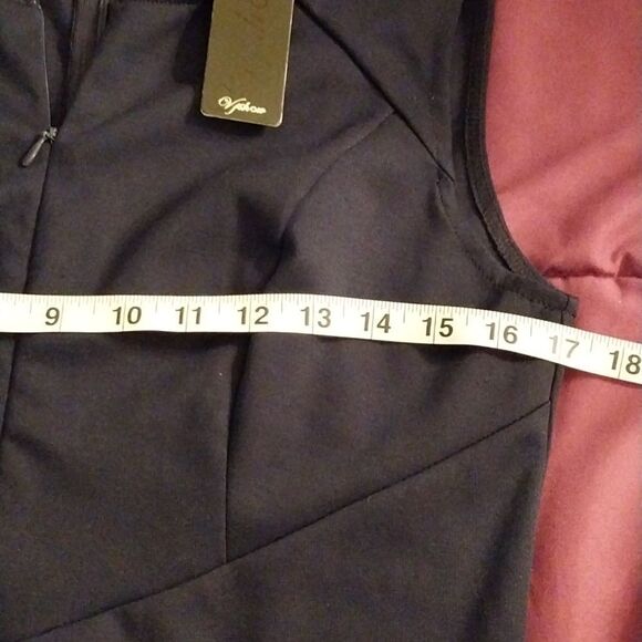NWT VFSHOW Womens Front Zipper Slim Work Cocktail Party Pencil Dress Size L - Picture 14 of 16
